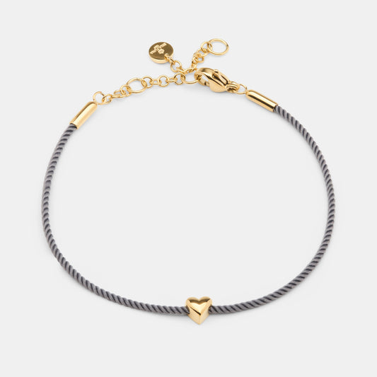 Skultuna – Heart Thread ブレスレット – Taupe