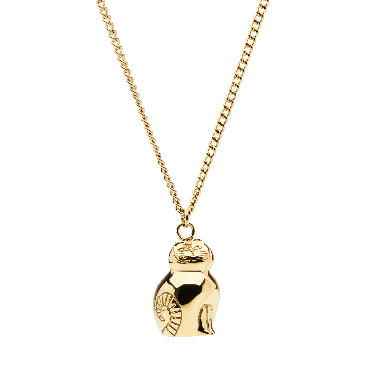 Skultuna × Lisa Larson - Cat ネックレス – Gold
