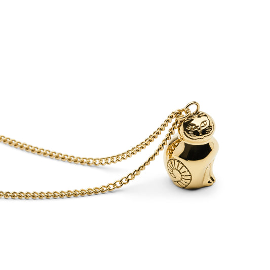 Skultuna × Lisa Larson - Cat ネックレス – Gold