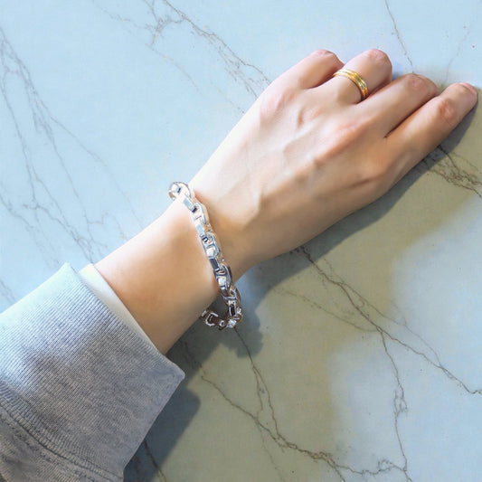 Skultuna - Velo Chaîne ブレスレット – Silver