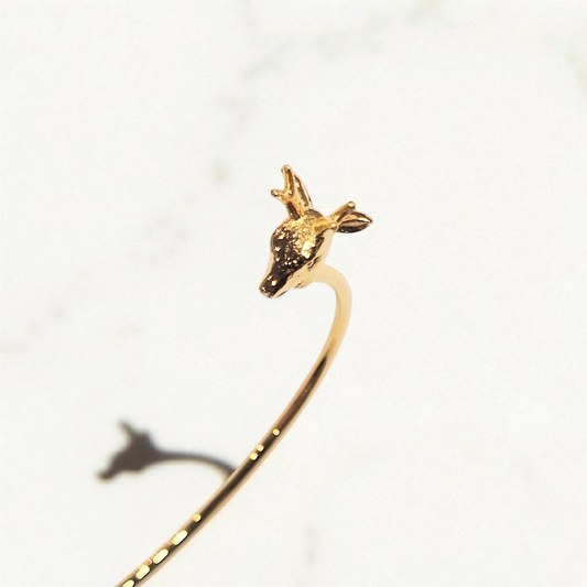 Skultuna × Krista Kretzschmar - Deer Thin ブレスレット – Gold [Archive]